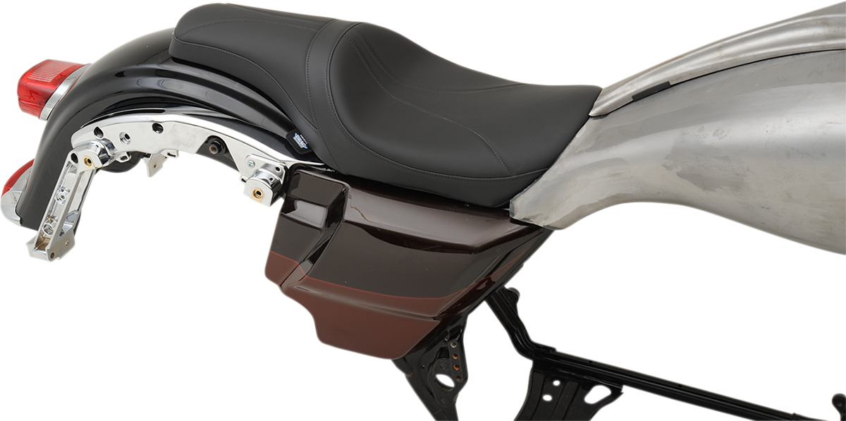 DRAG SPECIALTIES SEATS Predator Seat - Mild Stitched - Yaffe Gas Tank - FL '08-'23 0801-1073