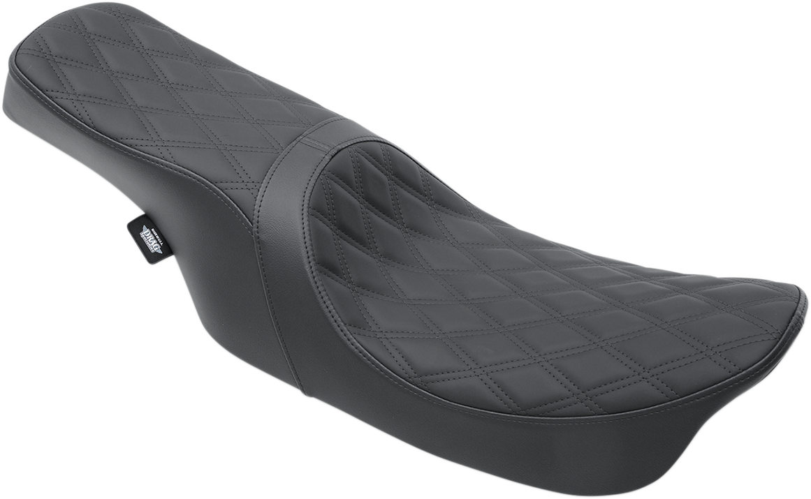 DRAG SPECIALTIES SEATS Predator 2-Up Seat - Double Diamond - Black Stitching - FL '99-'07 0801-1154