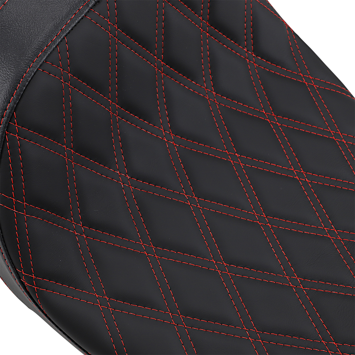 DRAG SPECIALTIES SEATS Predator 2-Up Seat - Double Diamond - Red Stitching - FL '08-'23 0801-1272
