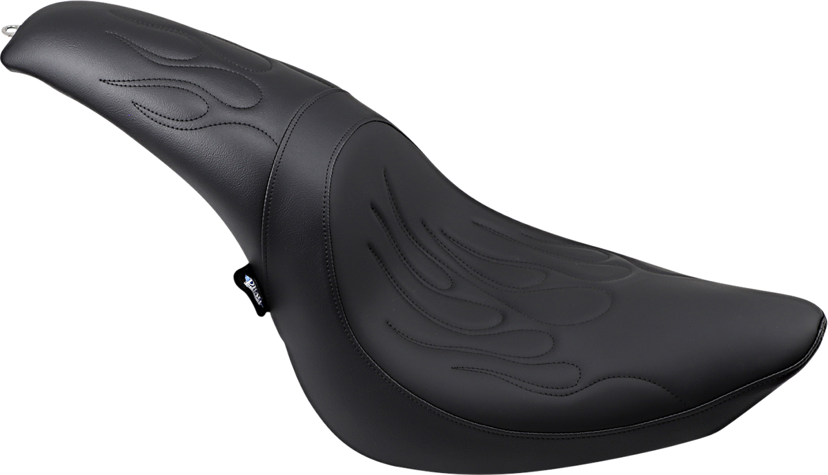 DRAG SPECIALTIES SEATS Predator Seat - Black - Flame Stitched - FL/FX '06-'17 0802-0393