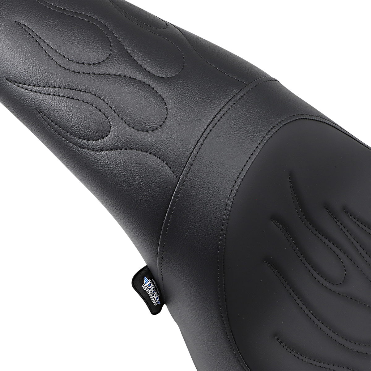 DRAG SPECIALTIES SEATS Predator Seat - Black - Flame Stitched - FL/FX '06-'17 0802-0393