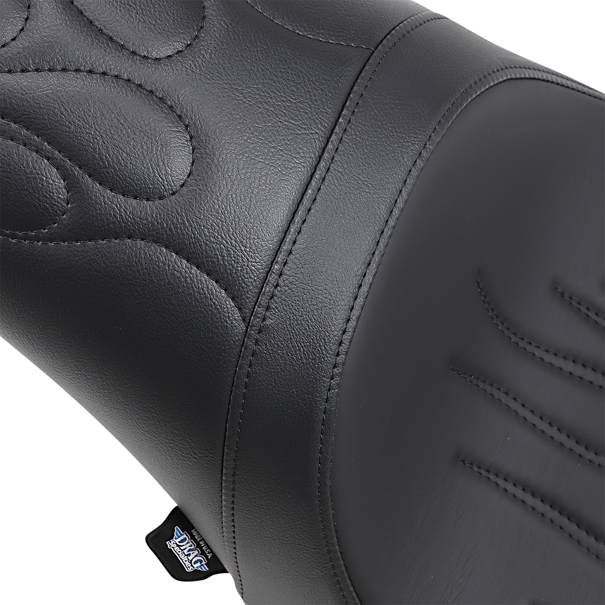 DRAG SPECIALTIES SEATS Predator Seat - Flame Stitched - FL/FX '00-'17 0802-0468
