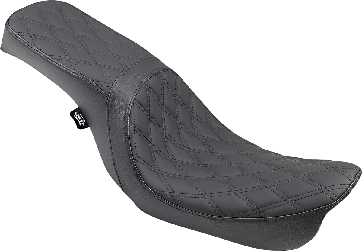 DRAG SPECIALTIES SEATS Predator 2-Up Seat - Double Diamond - Black - FX/FL '06-'17 0803-0541
