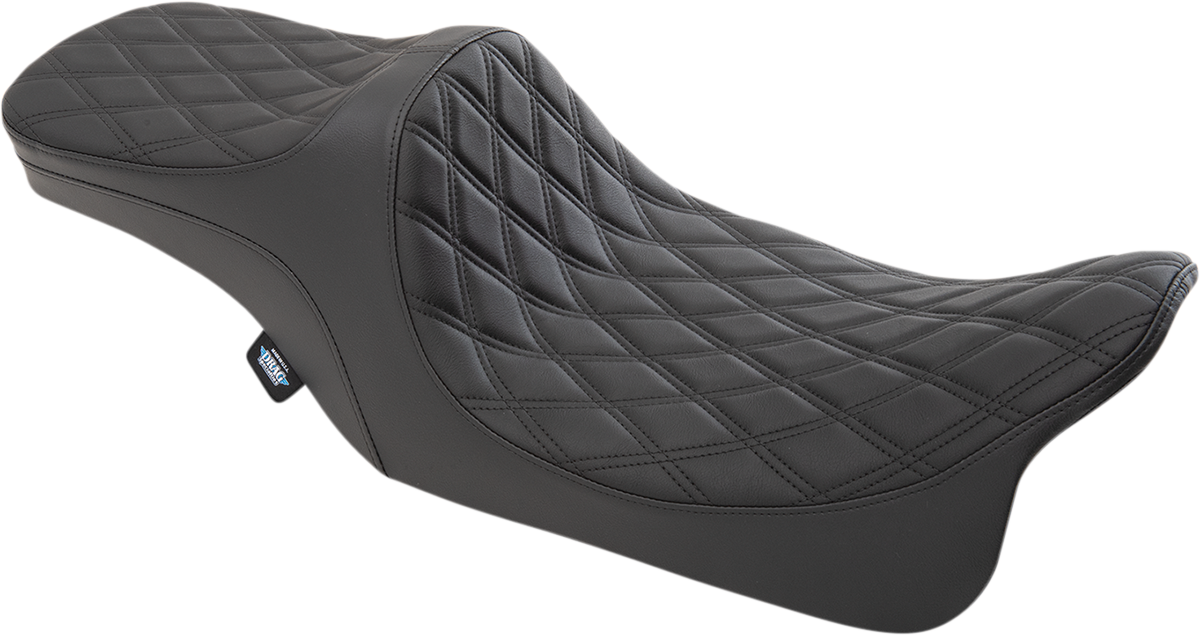 DRAG SPECIALTIES SEATS Predator III 2-Up Seat - Double Diamond - Black Thread - FL '99-'07 0801-1308