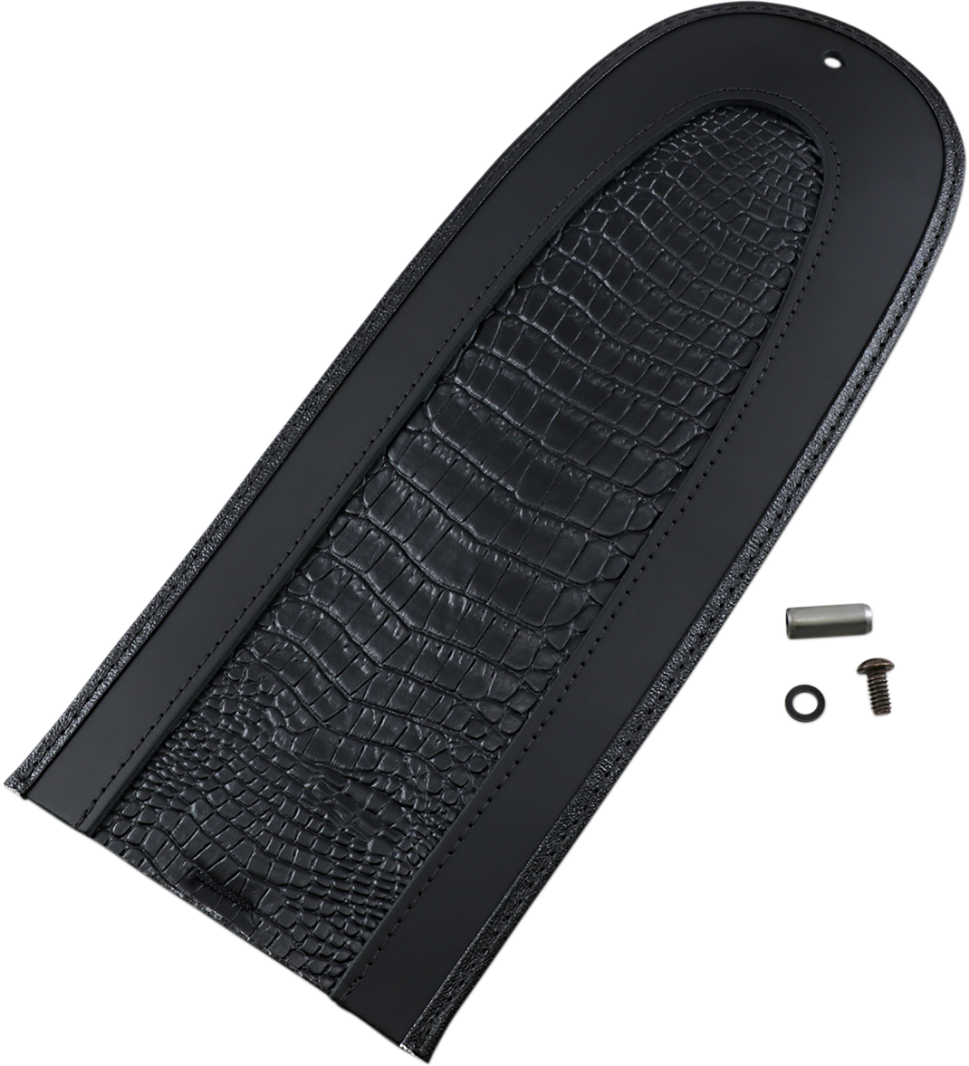 DRAG SPECIALTIES SEATS Fender Skin - Embossed Faux Alligator Leather Center - 13-1/4" 1405-0148