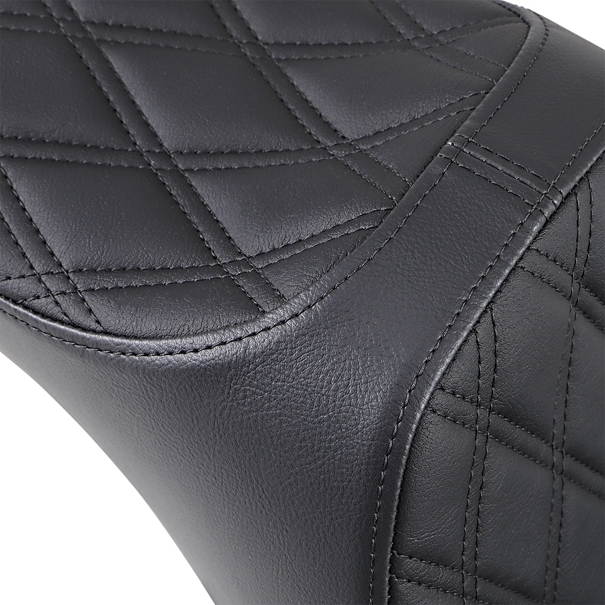 DRAG SPECIALTIES SEATS Predator III Seat - Double Diamond - Black Stitching - FL/FX '18-'23 0802-1145
