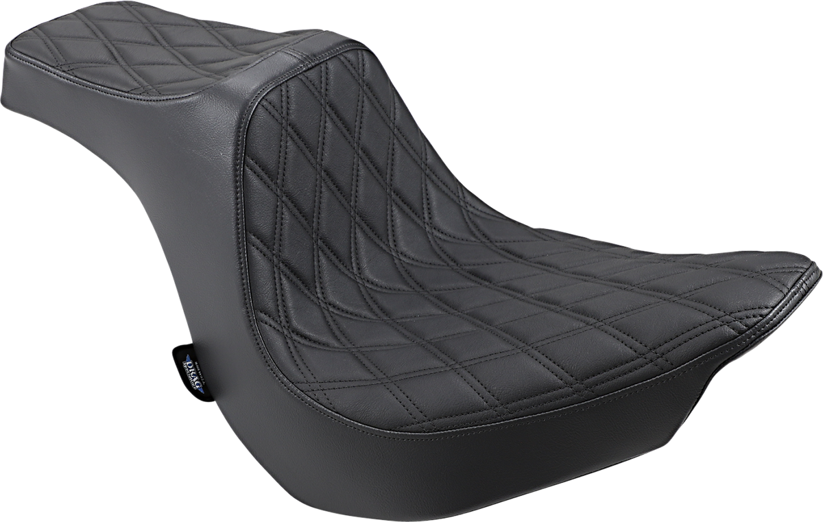 DRAG SPECIALTIES SEATS Predator III Seat - Double Diamond - Black Stitching - FLFB/S '18-'25 0802-1188