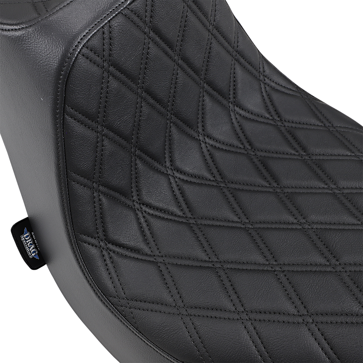 DRAG SPECIALTIES SEATS Predator III Seat - Double Diamond - Black Stitching - FLFB/S '18-'25 0802-1188