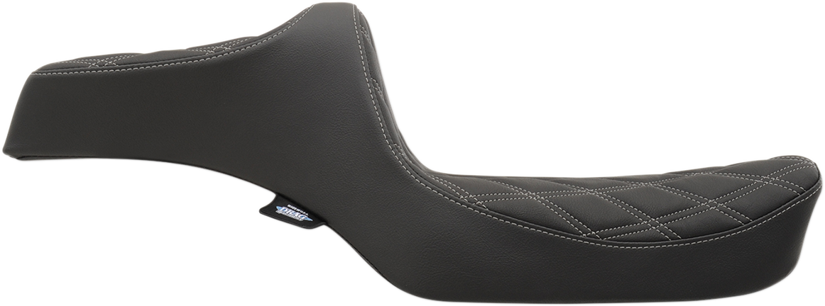 DRAG SPECIALTIES SEATS Predator III Seat - Double Diamond - Silver Stitching - XL '82-'03 0804-0733
