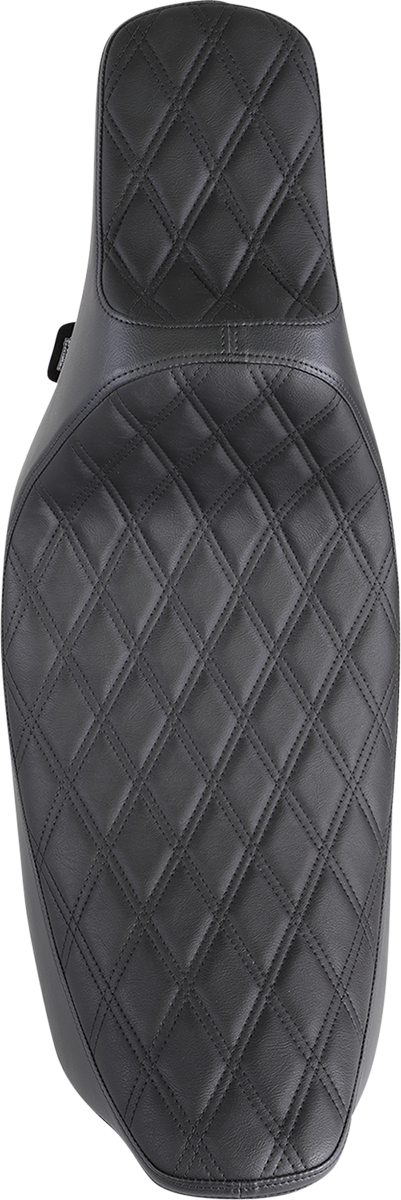 DRAG SPECIALTIES SEATS Extended Reach Predator III Seat - Double Diamond - Black Stitching - FL '99-'07 08011369