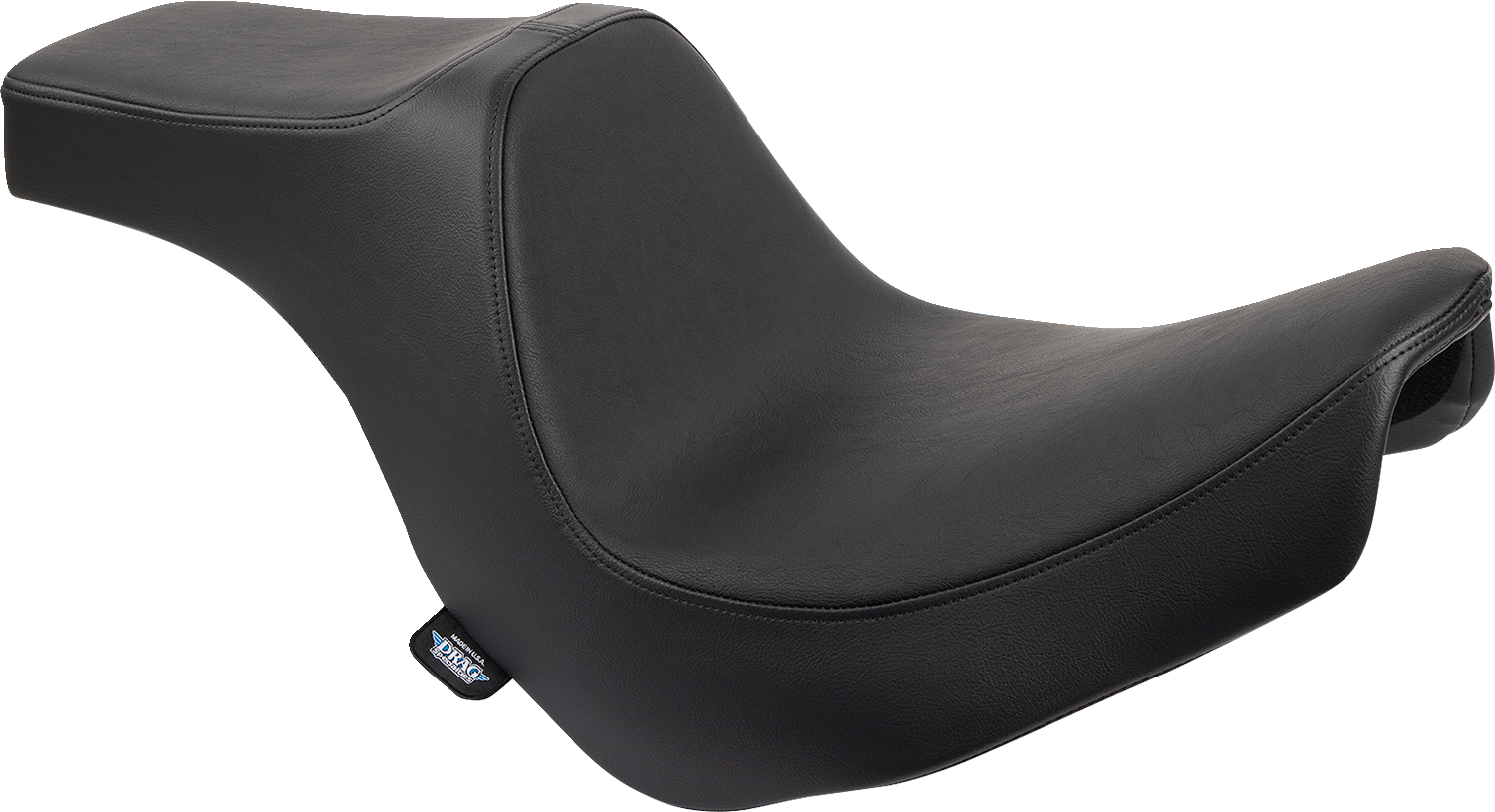 DRAG SPECIALTIES SEATS Predator III 2-Up Seat - Vinyl - Smooth - Black - FL/FX '18-'24 0802-1490