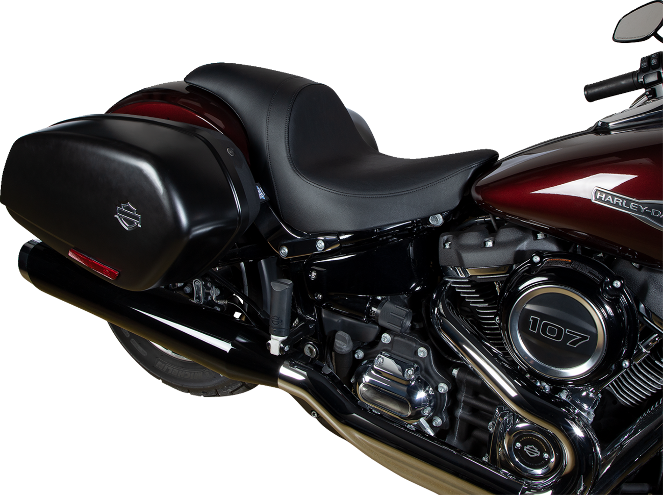 DRAG SPECIALTIES SEATS Predator Seat - Smooth - Vinyl - FLSB/FXLR '18-'23 0802-1516