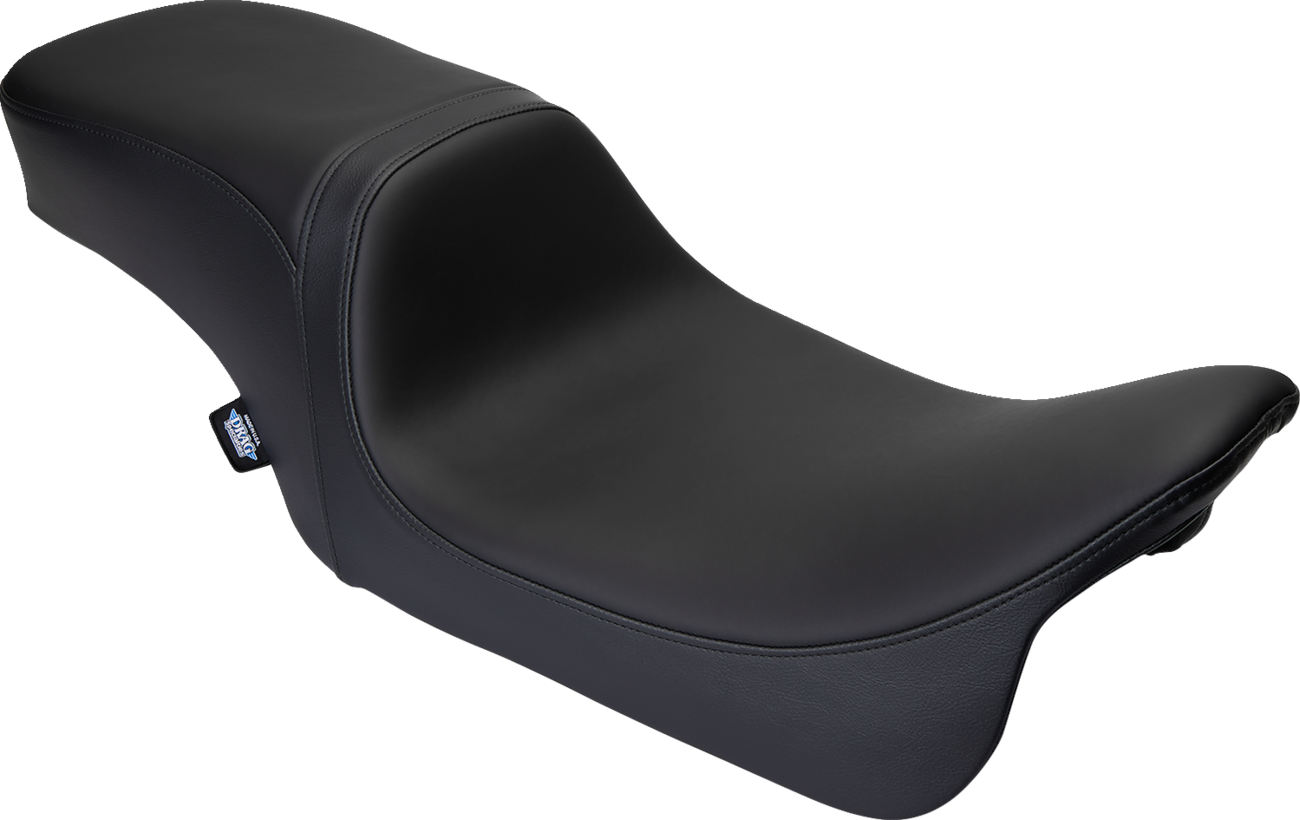 DRAG SPECIALTIES SEATS Predator 2-Up Seat - Solar Leather - Black - Smooth - w/o Backrest - FL '08-'23 08801-1495