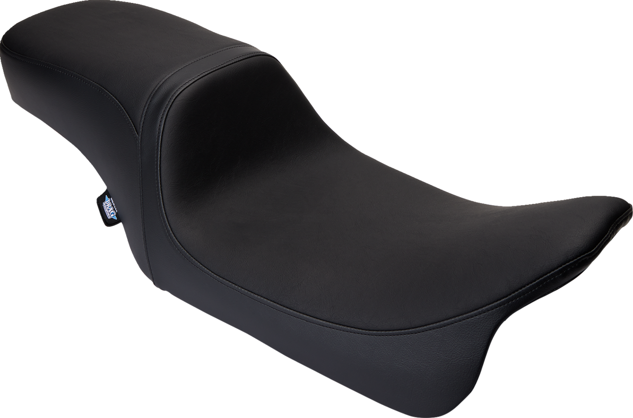 DRAG SPECIALTIES SEATS Predator 2-Up Seat - Vinyl - Black - Smooth - w/o Backrest - FLH/FLT '08-'24 0801-1487