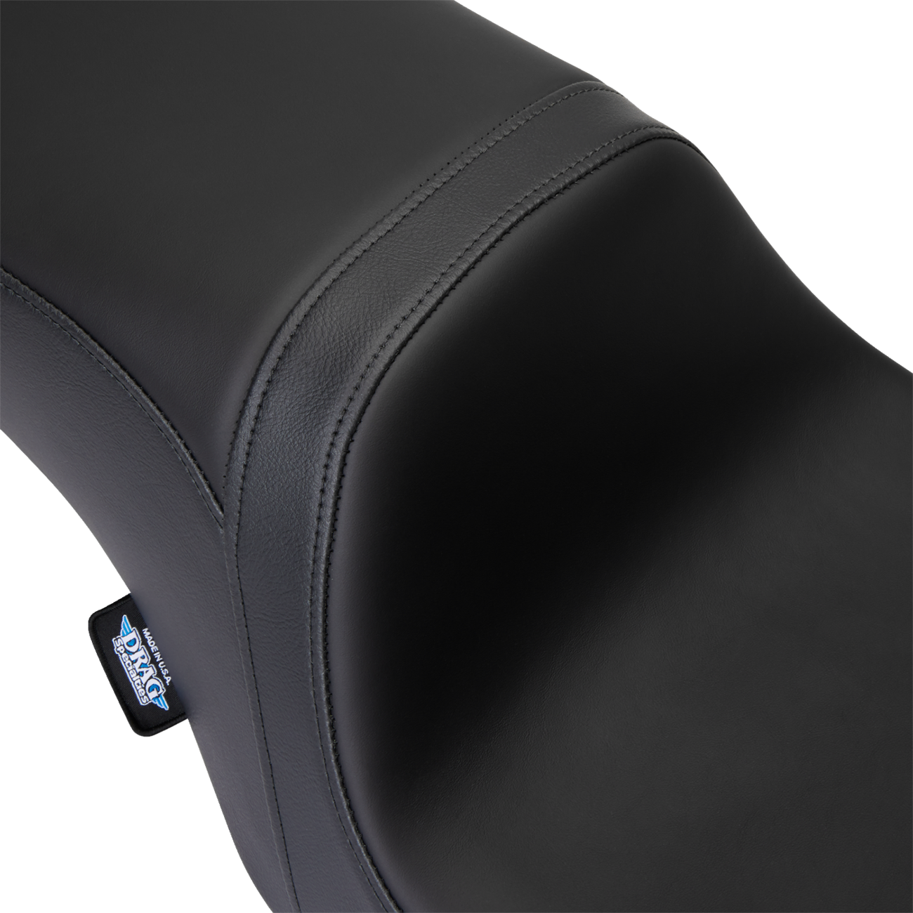 DRAG SPECIALTIES SEATS Predator 2-Up Seat - Solar Leather - Black - Smooth - w/o Backrest - FL '08-'23 08801-1495