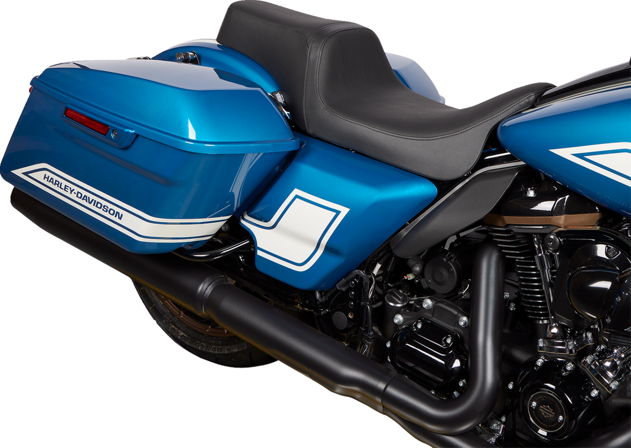 DRAG SPECIALTIES SEATS Predator 1Up Seat - Vinyl - Black - Smooth - FLH '08-'23 0801-1480