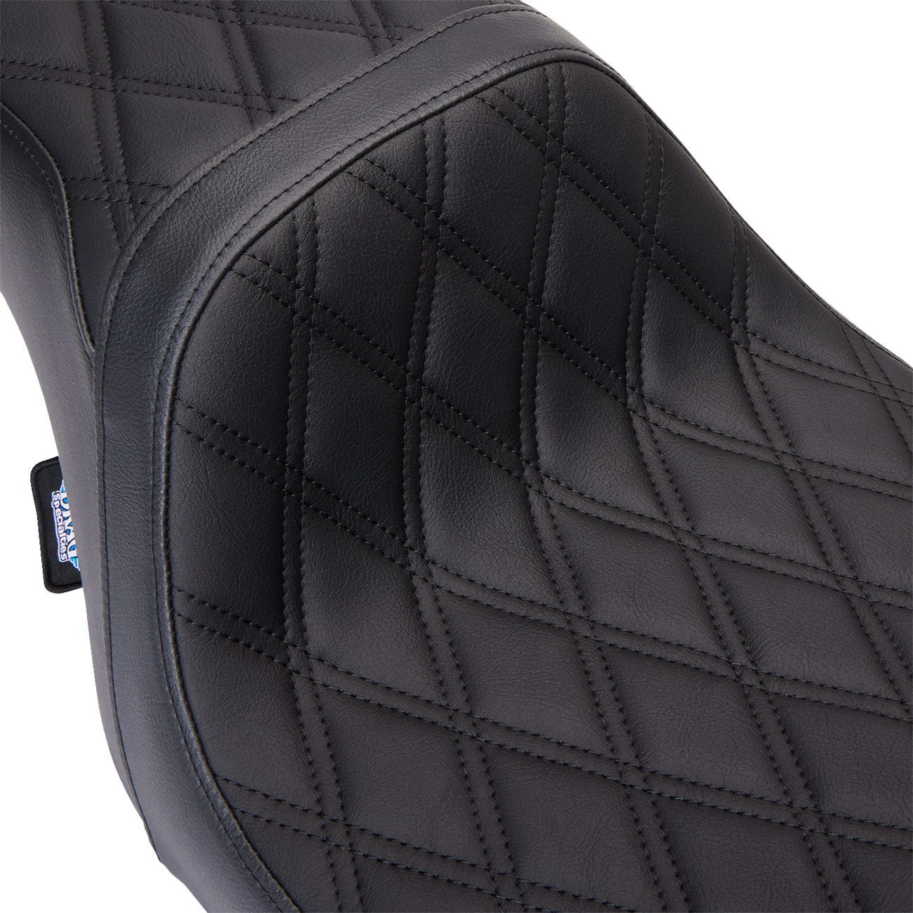 DRAG SPECIALTIES SEATS Predator 1Up Seat - Vinyl - Double Diamond Black Stitch - FLH '08-'23 0801-1483