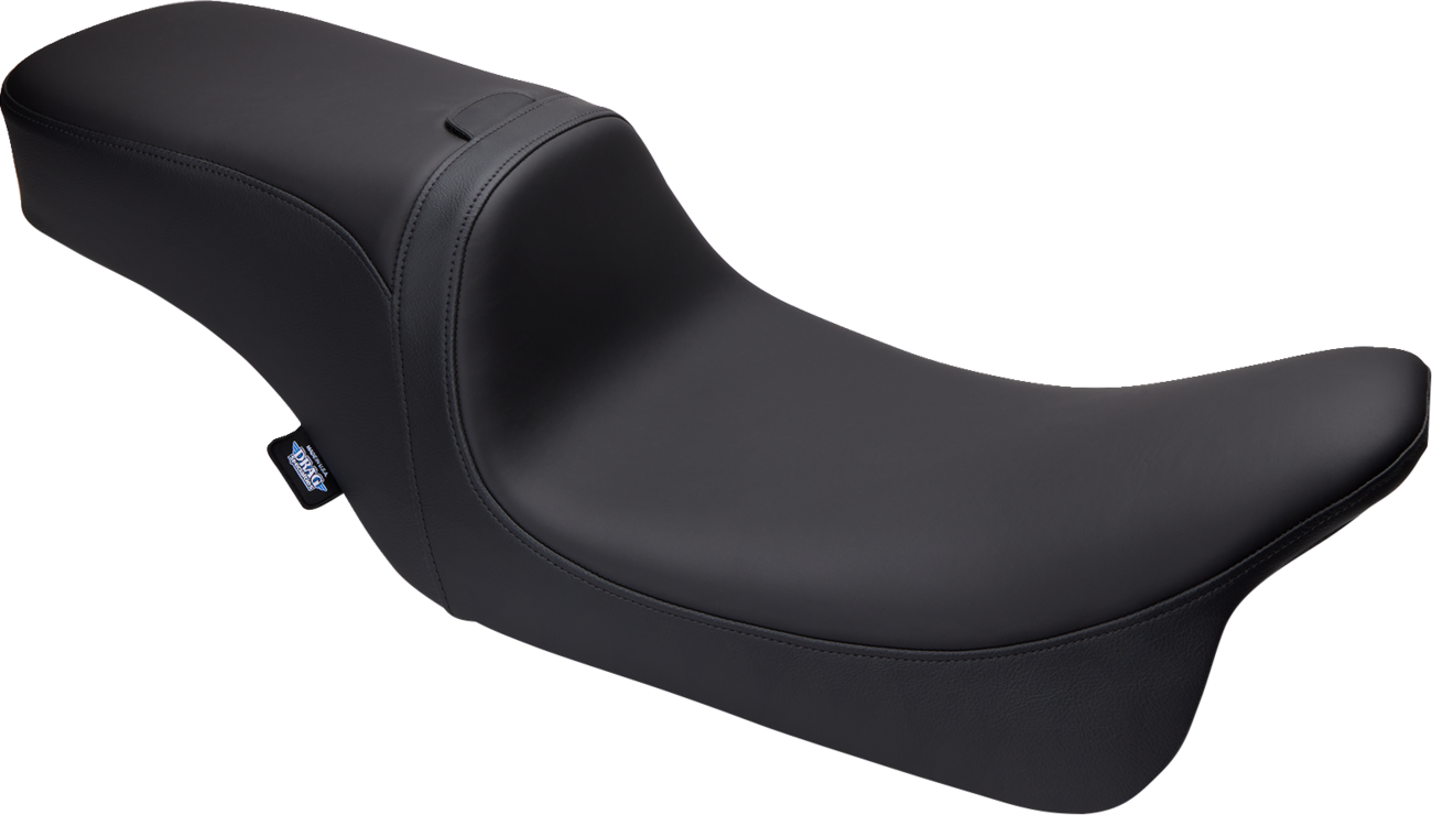 DRAG SPECIALTIES SEATS Predator 2-Up Seat - Solar Leather - Smooth - w/ Backrest Receptacle - FL '08-'23 0801-1501