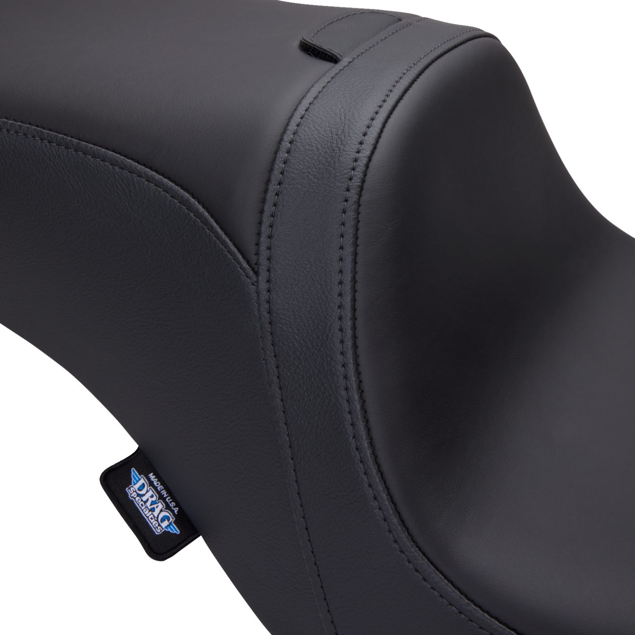 DRAG SPECIALTIES SEATS Predator 2-Up Seat - Solar Leather - Smooth - w/ Backrest Receptacle - FL '08-'23 0801-1501