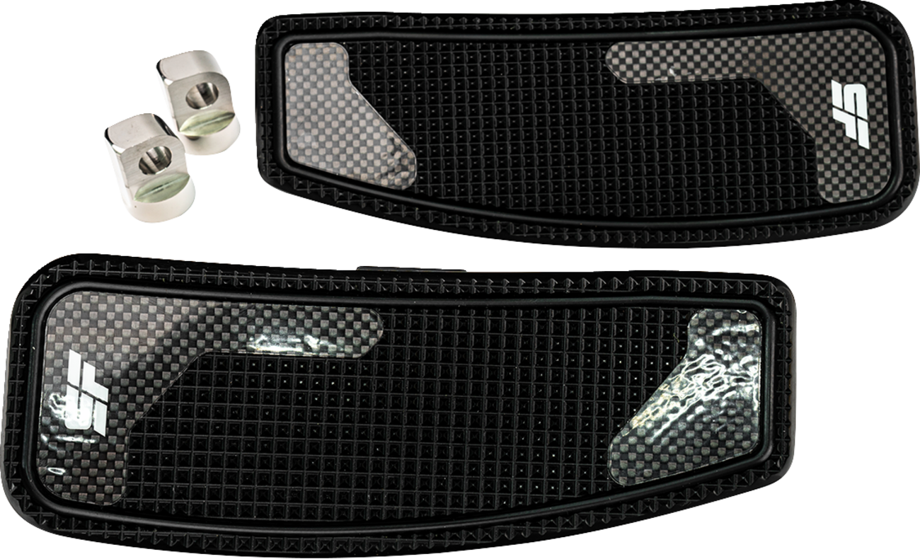 SLYFOX Mini Passenger Floorboards - Black Anodized - Touring SF-906-00-1