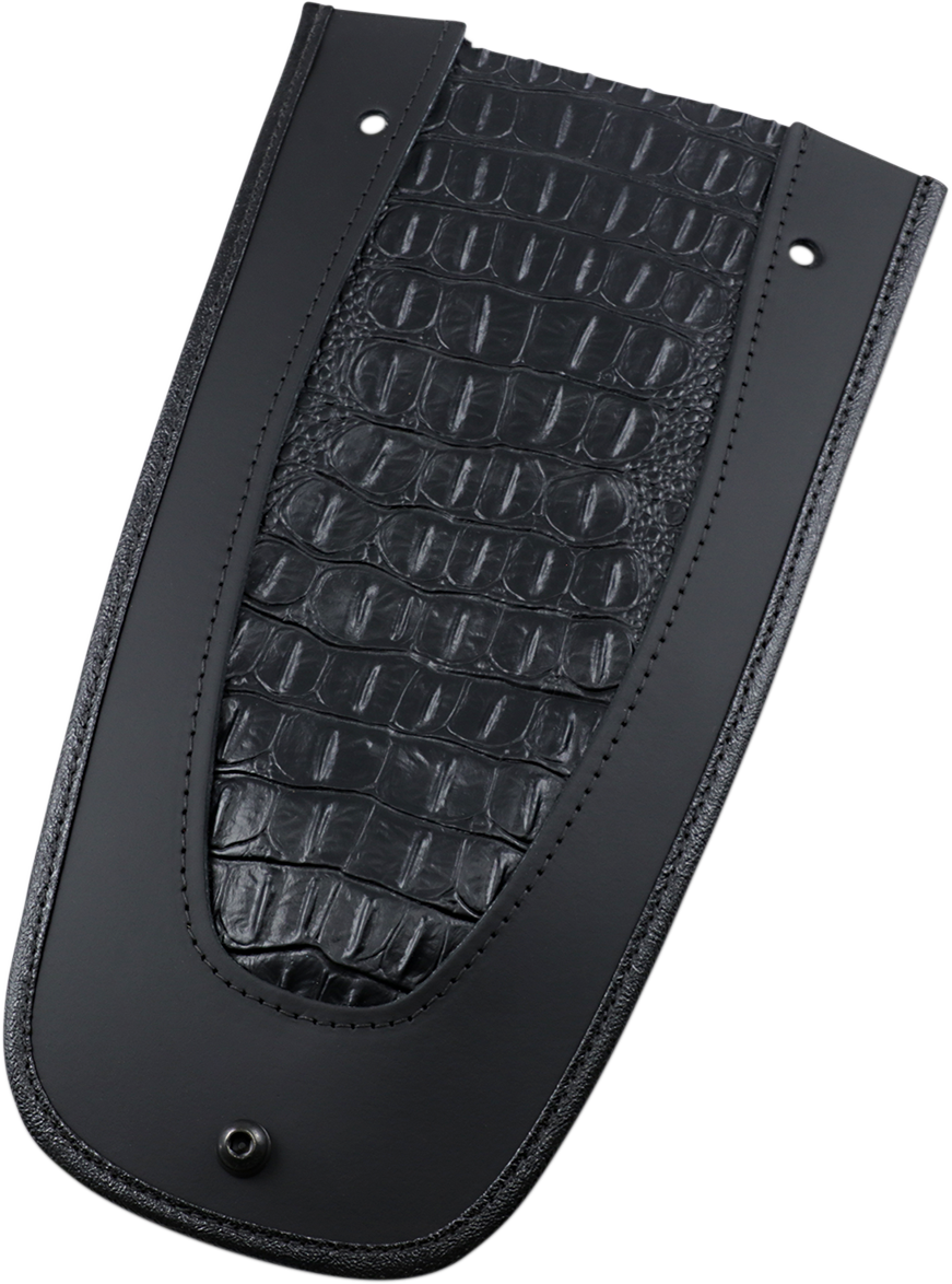 DRAG SPECIALTIES SEATS Fender Skin - Embossed Faux Alligator Leather Center - 12" 1405-0139