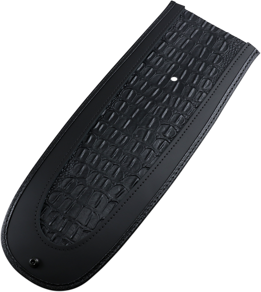 DRAG SPECIALTIES SEATS Fender Skin - Embossed Faux Alligator Leather Center - 15" 1405-0136