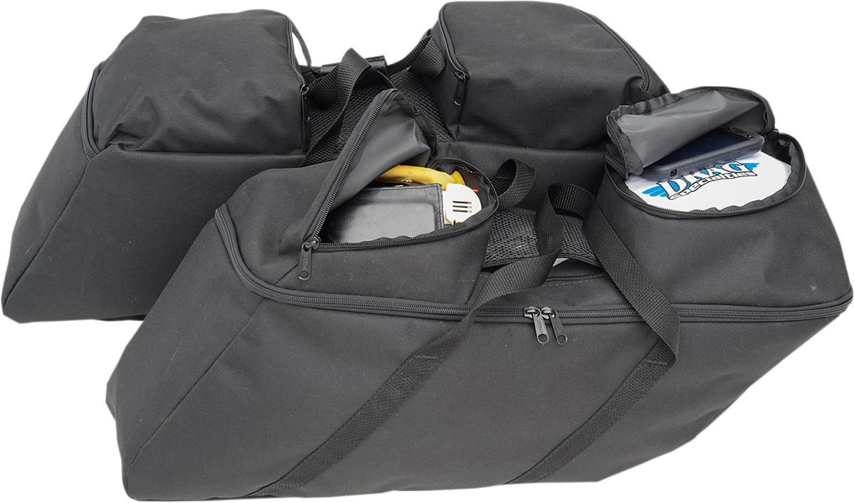 DRAG SPECIALTIES SEATS Saddlebag Liners - Black - FL '14-'22 3501-0942