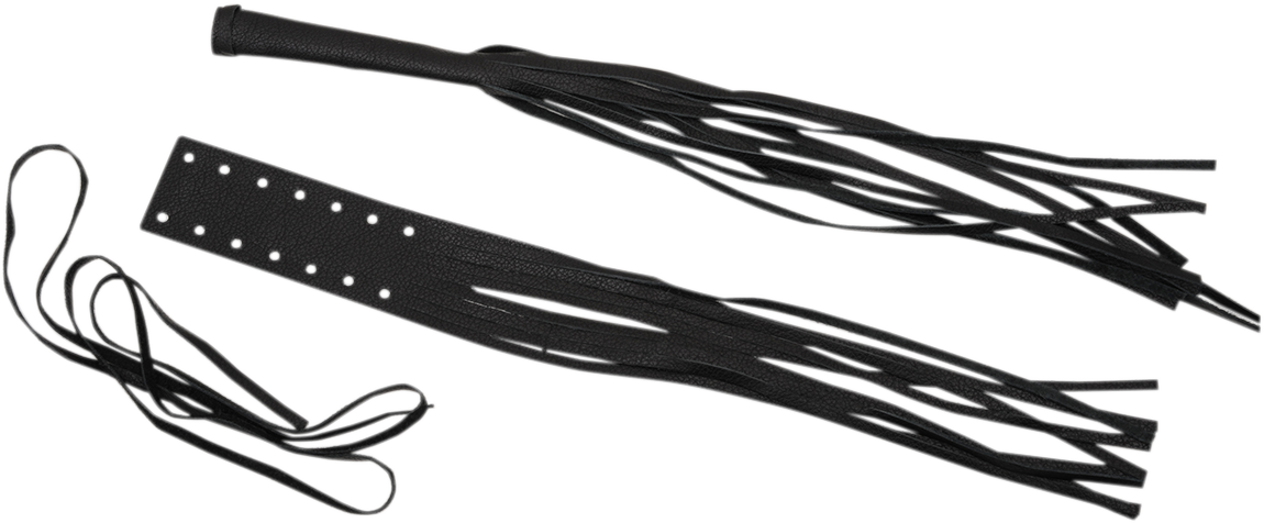 DRAG SPECIALTIES SEATS Fringed Leather Lever Covers - 12" DS243062