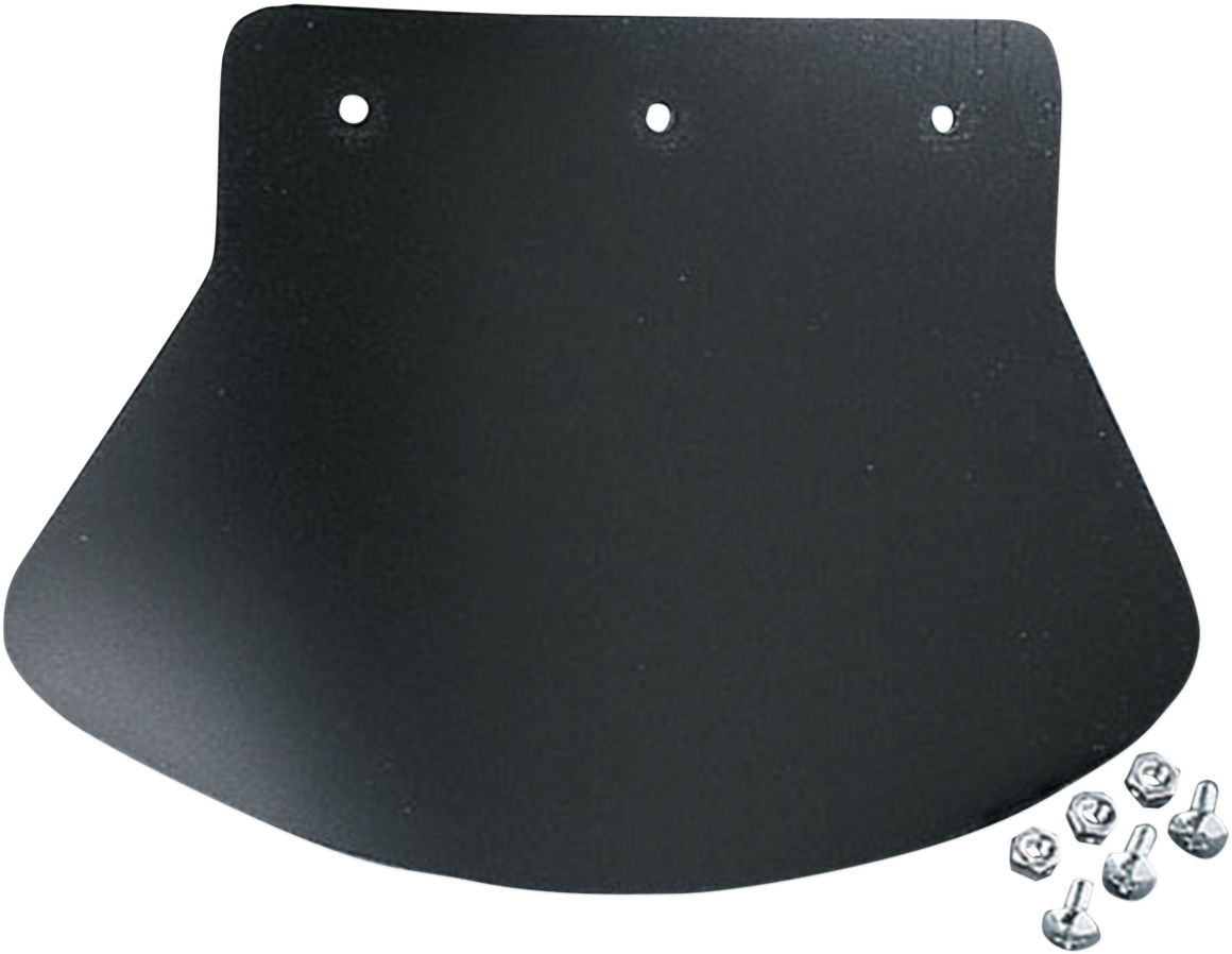 DRAG SPECIALTIES SEATS Medium Mud Flap - Plain - 9-1/2" W x 6-1/2" H DS393702