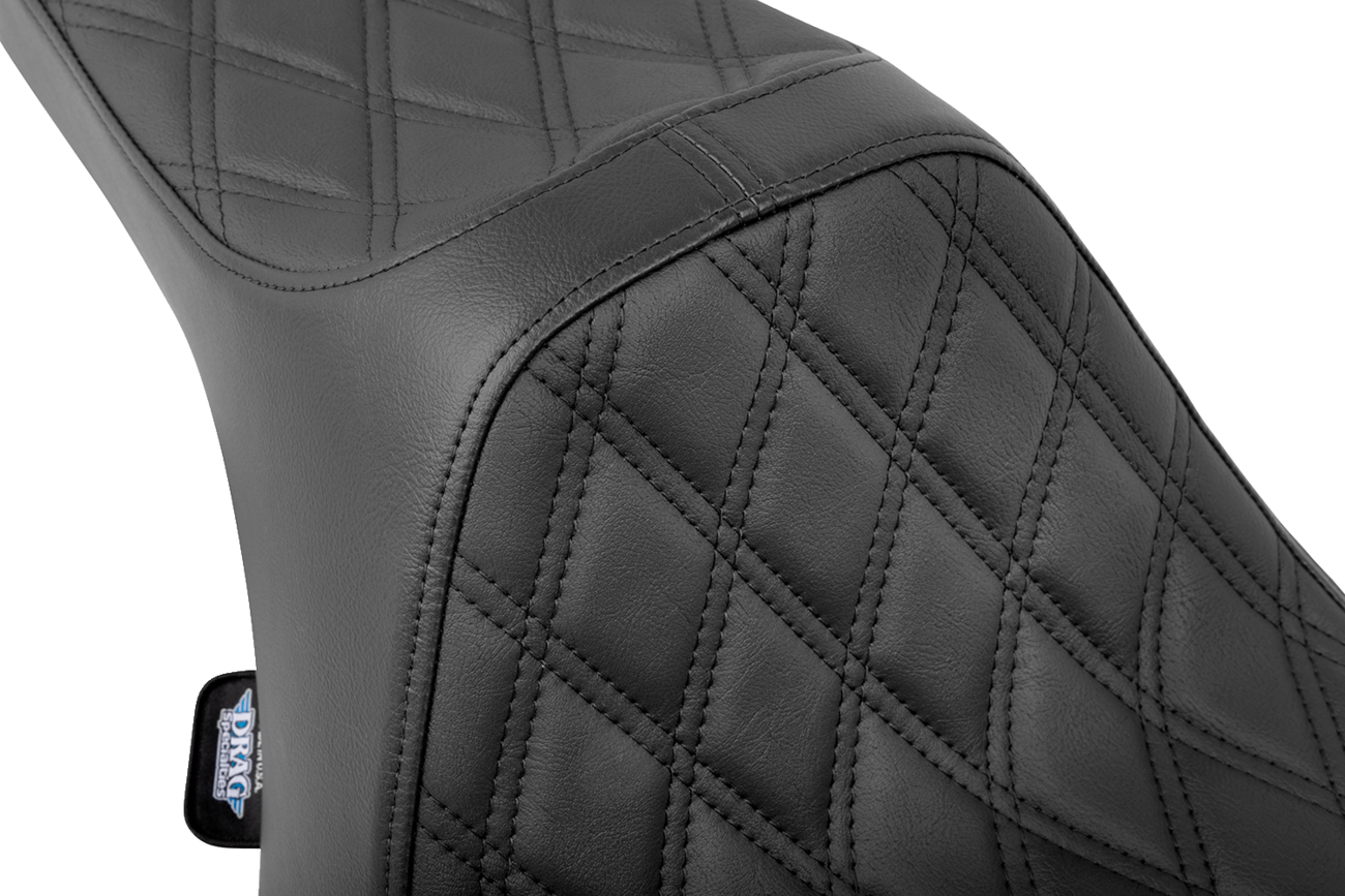 DRAG SPECIALTIES SEATS Predator III Seat - Double Diamond - Black - FLT/FLH '23-'24 4686B
