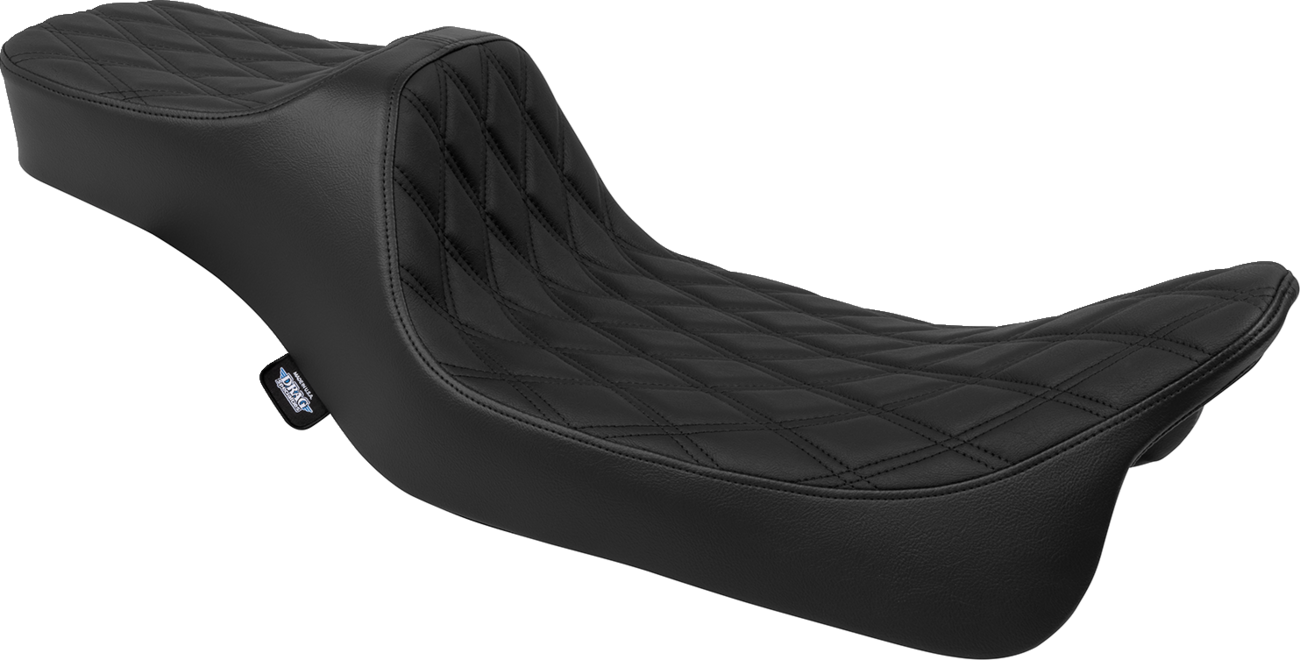DRAG SPECIALTIES SEATS Predator III Seat - Extended Reach - Smooth - FLH/FLT '08-'24 4687A