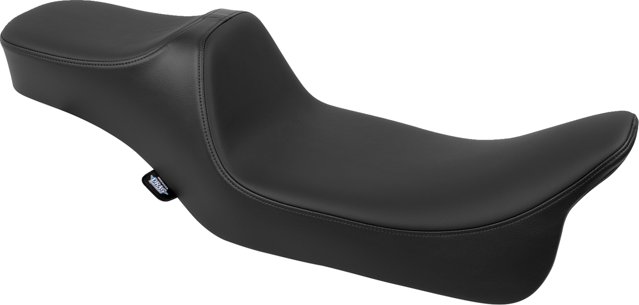 DRAG SPECIALTIES SEATS Predator III Seat - Extended Reach - Smooth - Black Solar Leather - FLH/FLT '08-'24 4687E