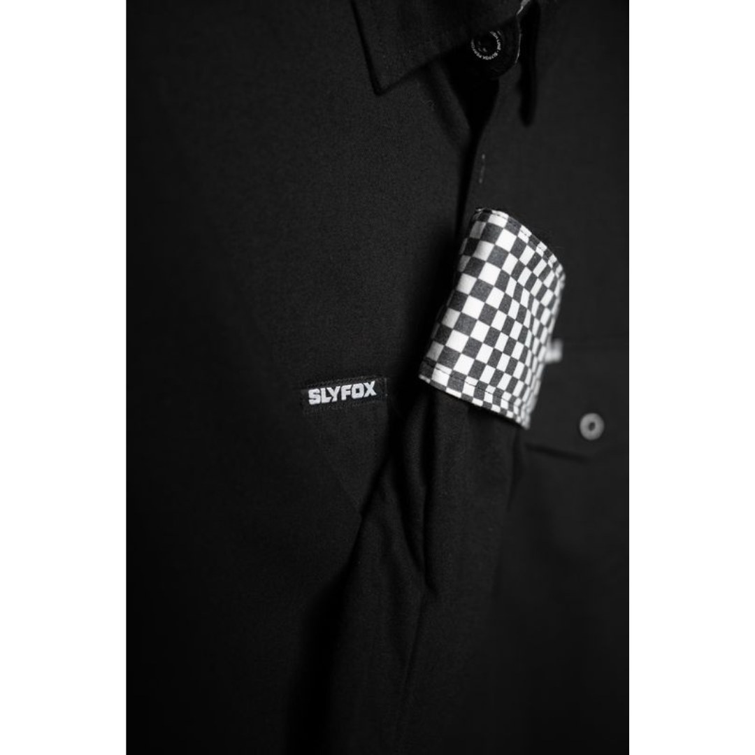 SLYFOX Finishline Flannel - Black & Checkers