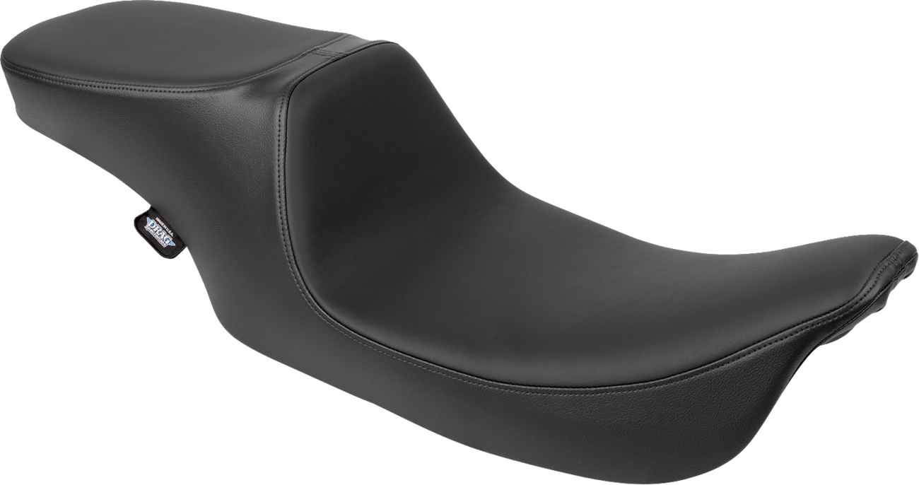 DRAG SPECIALTIES SEATS Predator 2-Up Seat - Solar Leather - Smooth - w/o Backrest - FL '97-'07 4695E