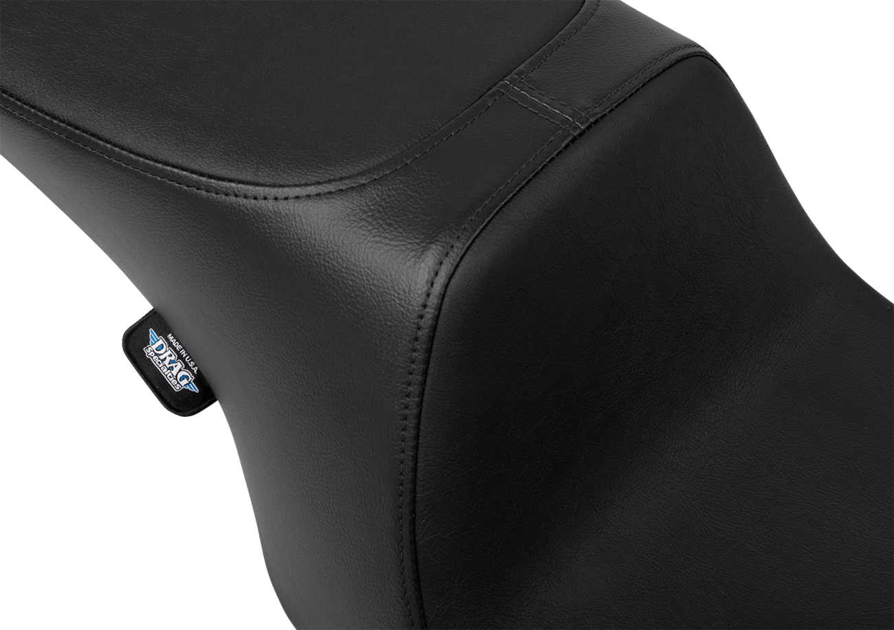DRAG SPECIALTIES SEATS Predator 2-Up Seat - Vinyl - Smooth - w/o Backrest - FL '97-'07 4695A