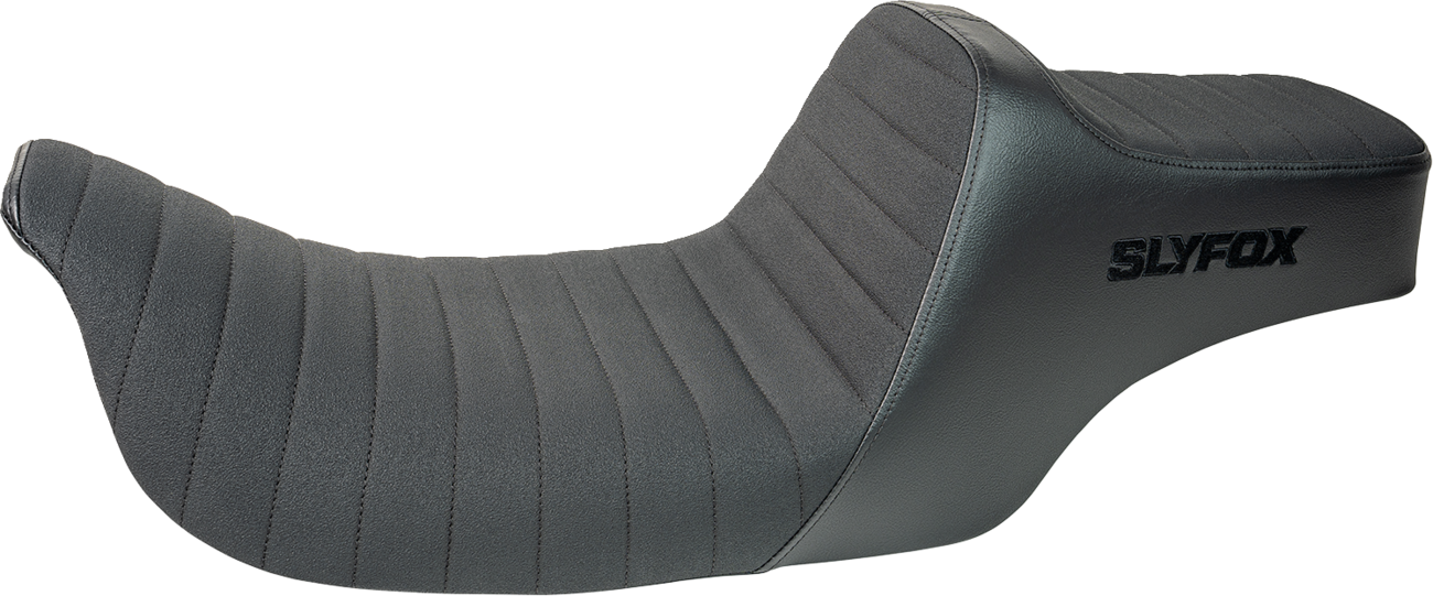 SLYFOX Highnoon Seat - Vinyl - Classic Stitch - Black Logo - FL '97-'07 4702A-SlyFox