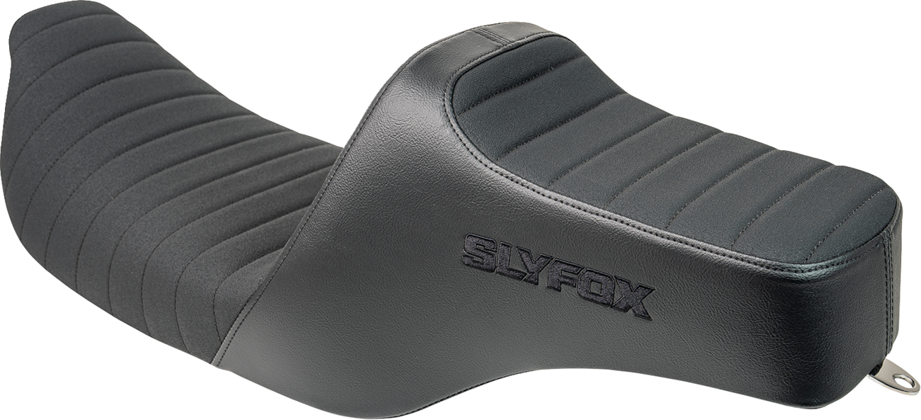 SLYFOX Highnoon Seat - Vinyl - Classic Stitch - Black Logo - FL '97-'07 4702A-SlyFox