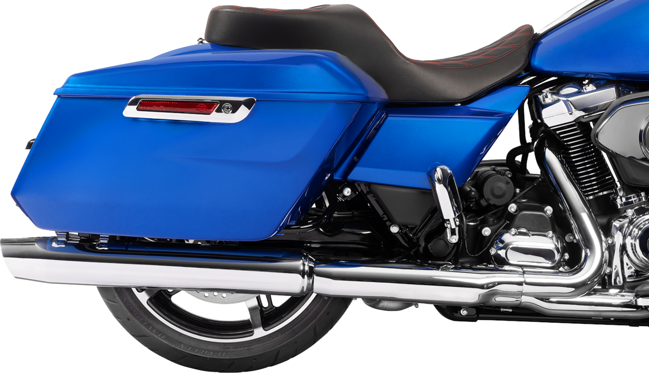 DRAG SPECIALTIES SEATS Forward Position Freedom Seat - Vinyl - Red Double Diamond Stitch - FLH/FLT '23-'25 4715D