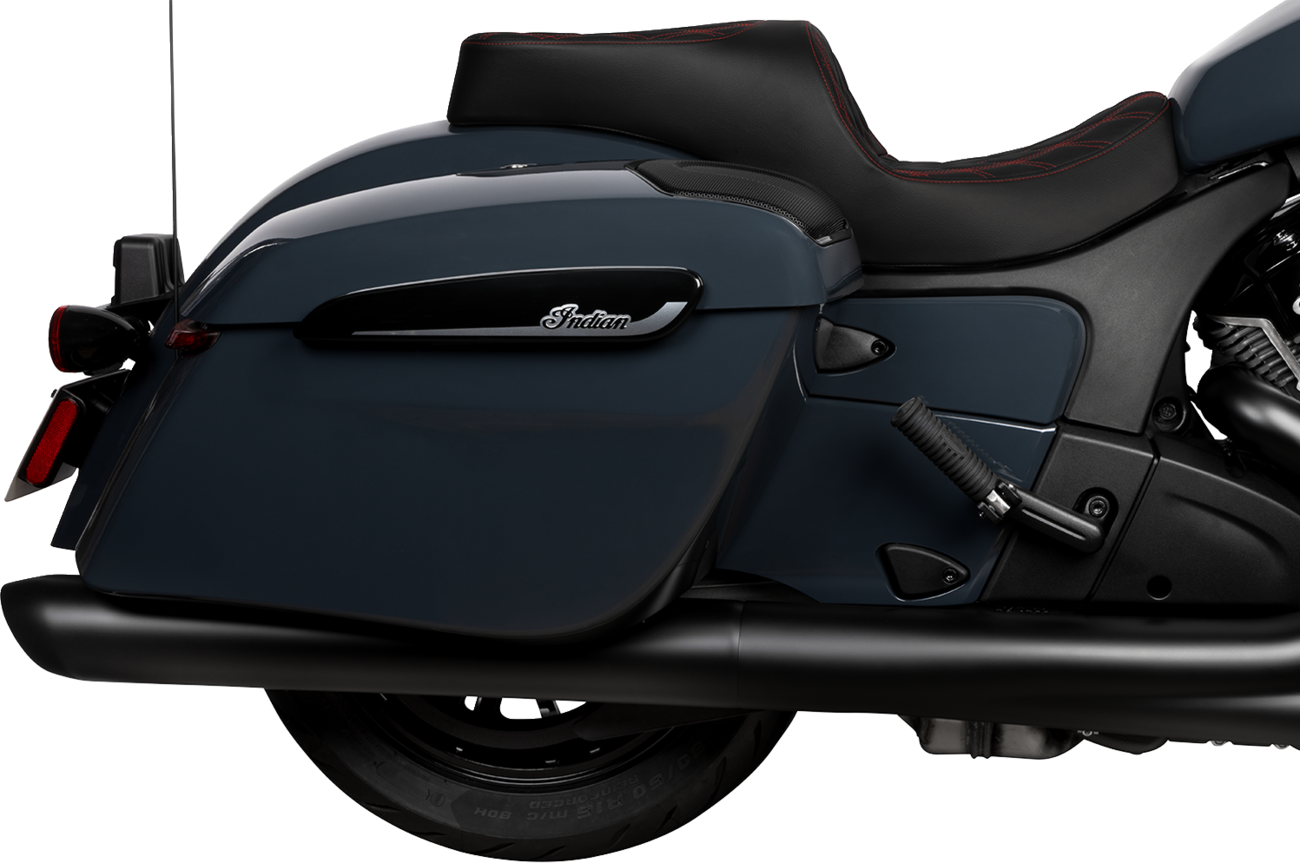 DRAG SPECIALTIES SEATS Freedom Seat - Vinyl - Double Diamond Red Stitch - Challenger '20-'25/Chieftain '25 4722D