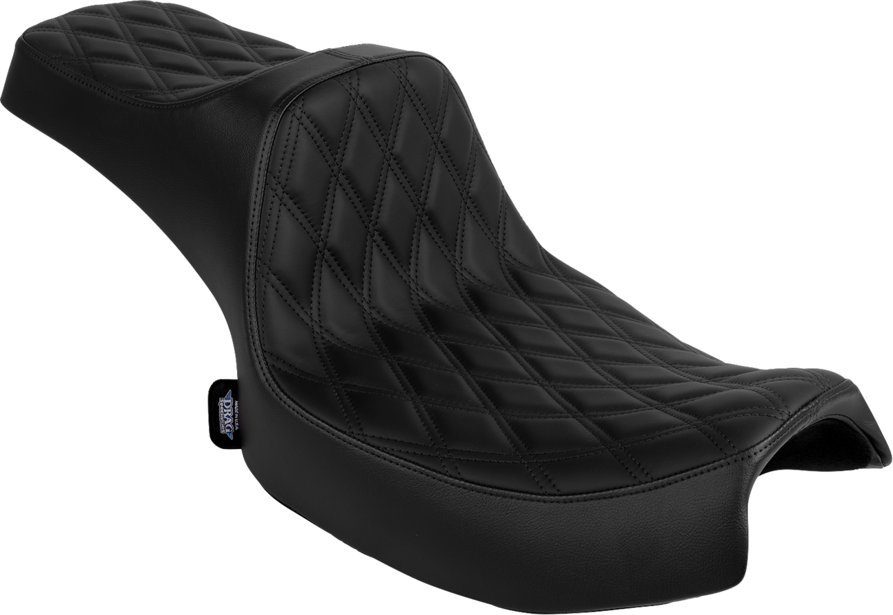 DRAG SPECIALTIES SEATS Predator III 2-Up Seat - Vinyl/Solar Leather - Double Diamond - Chieftain '25/Challenger '20-'25 4720F