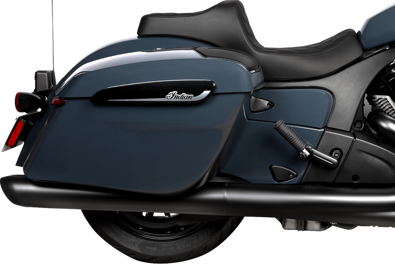 DRAG SPECIALTIES SEATS Predator III 2-Up Seat - Vinyl/Solar Leather - Double Diamond - Chieftain '25/Challenger '20-'25 4720F