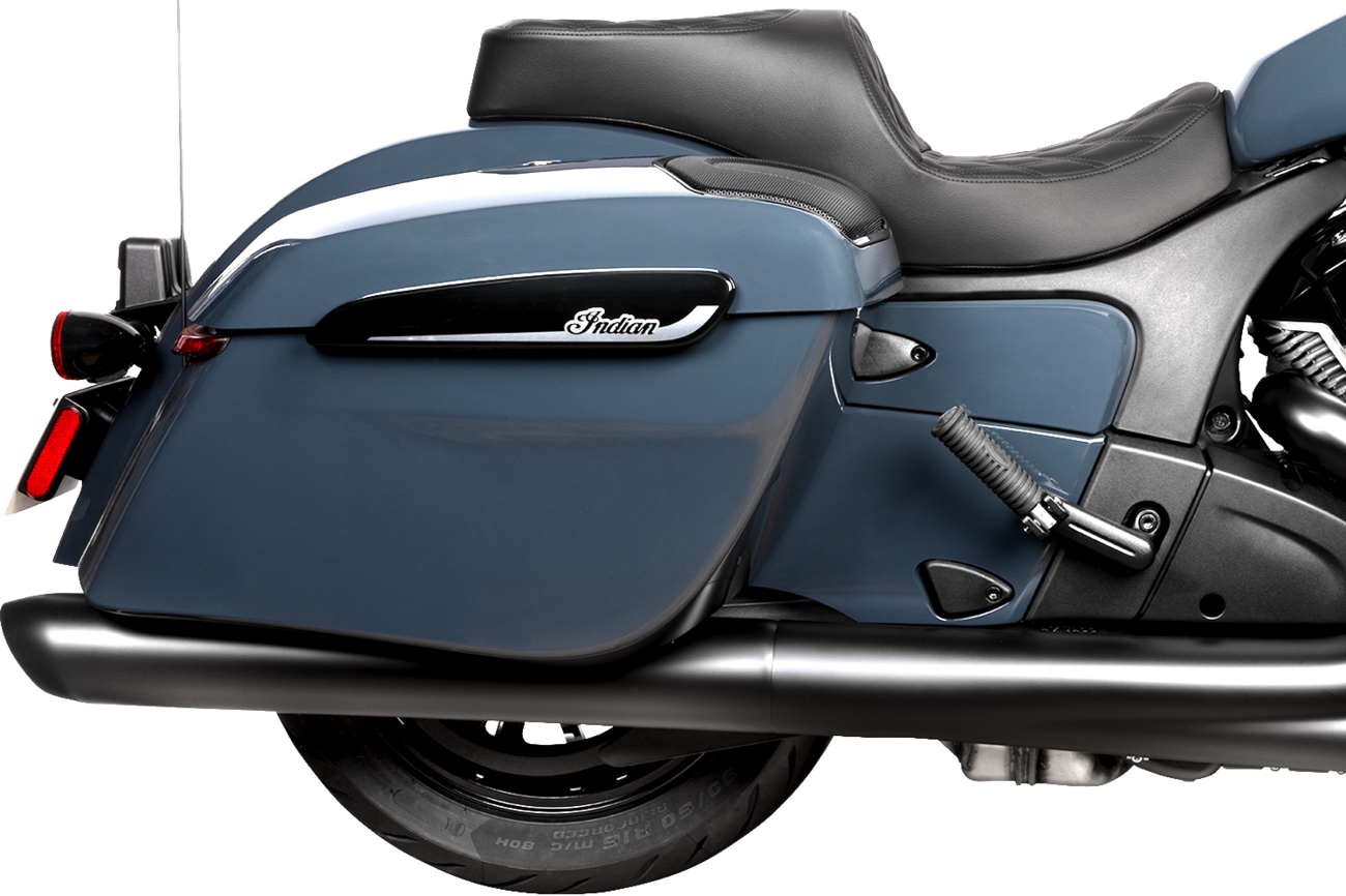 DRAG SPECIALTIES SEATS Freedom Seat - Vinyl/Solar Leather - Double Diamond Black Stitch - Challenger '20-'25/Chieftain '25 4755F