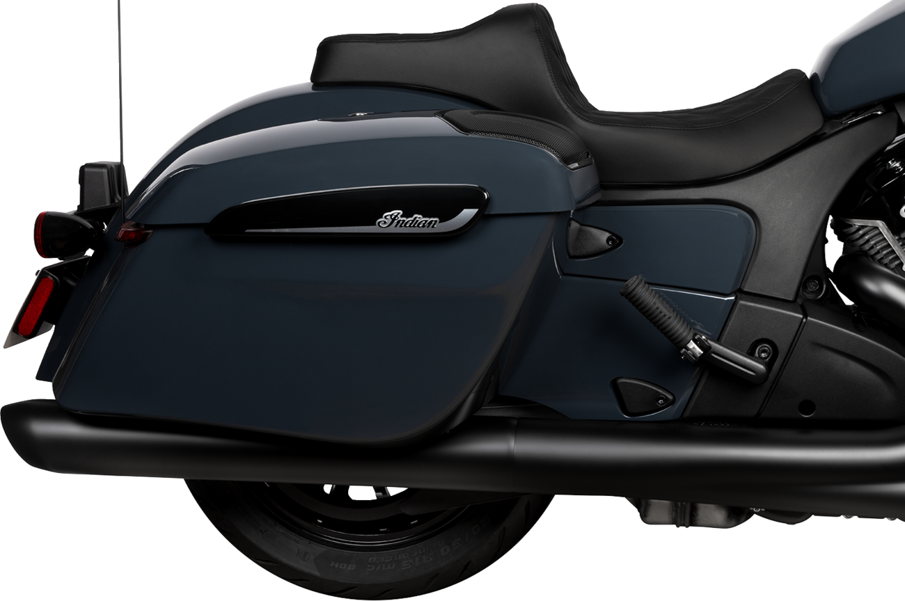 DRAG SPECIALTIES SEATS Predator III 2-Up Seat - Vinyl - Double Diamond - Black Stitch - Chieftain '25/Challenger '20-'25 4720B