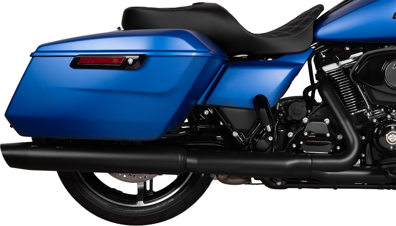 DRAG SPECIALTIES SEATS Freedom Seat - Vinyl - Double Diamond Silver Stitch - FLRT/FLTRT '15-'25 4727C