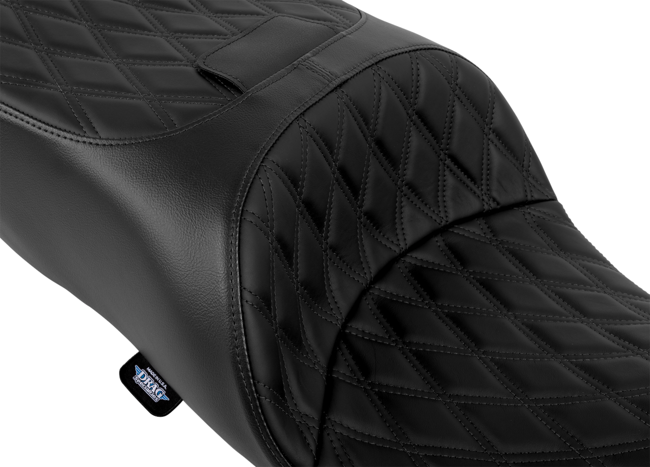 DRAG SPECIALTIES SEATS Freedom Seat - Solar Leather - Double Diamond Black Stitch - FLRT/FLTRT '15-'25 4724E