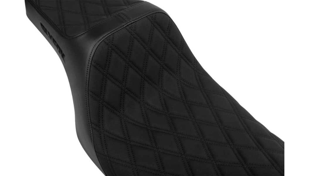 SLYFOX Highnoon Diamond Stitch Seat (Black) - Touring '08-'23