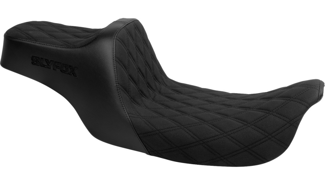 SLYFOX HighNoon Diamond Stitch Seat (Black Logo) Touring 97 -07