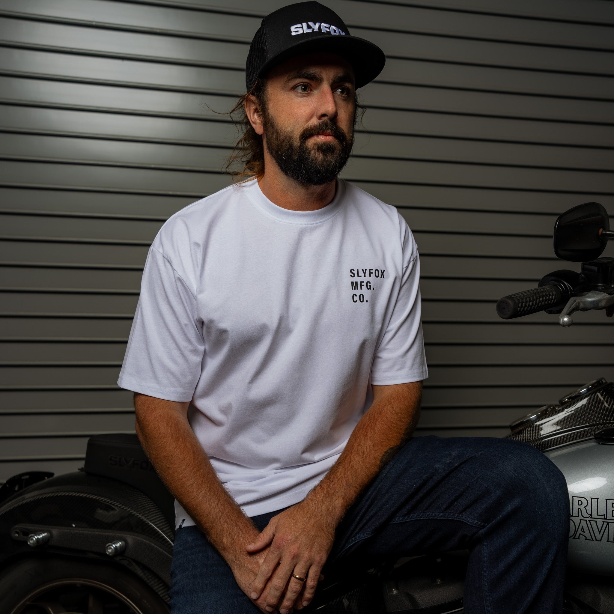 Slyfox "MFG" White T-Shirt