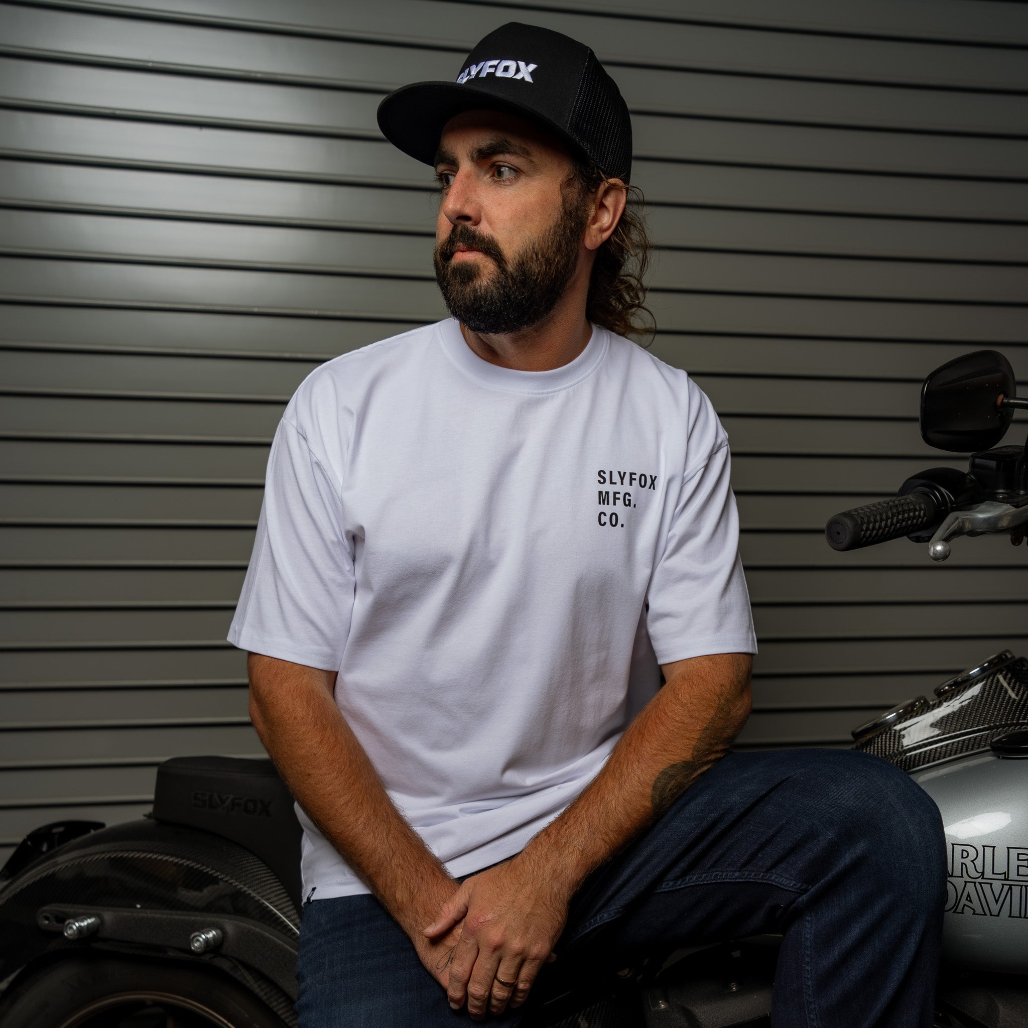 Slyfox "MFG" White T-Shirt