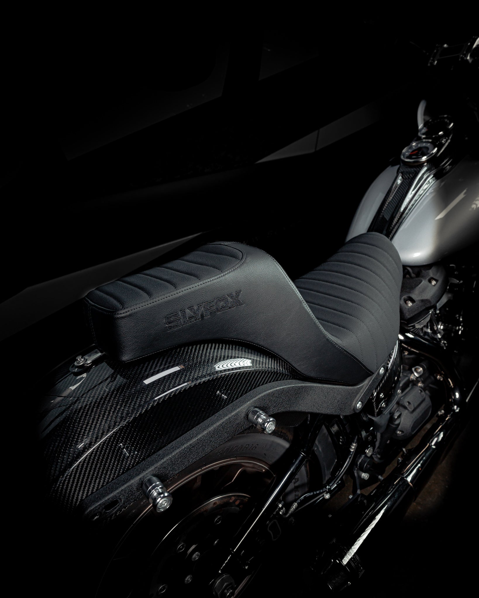 SLY F／LEATHERFLIGHTJK SLY F/LEATHER FLIGHTJK フェイクレザーフライトジャケット
